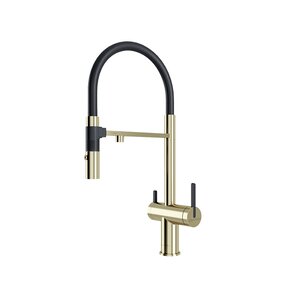 Изображение товара Смеситель Paulmark Gravity Gr213888-LG, для кухонной мойки под фильтр, цвет светлое золото