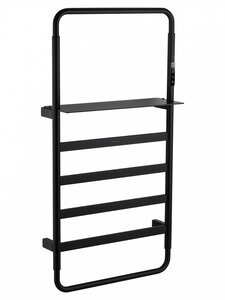 Изображение товара Электрический полотенцесушитель Wonzon & Woghand Dusseldorf 50x90 см с полкой черный матовый