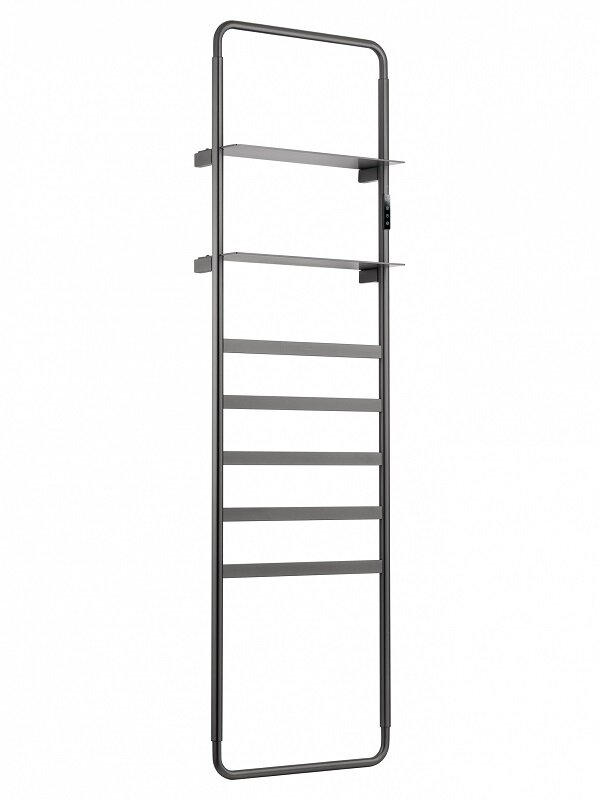 Изображение товара Электрический полотенцесушитель Wonzon & Woghand Dusseldorf WW-A205-GM 50x160 см в графит с полками