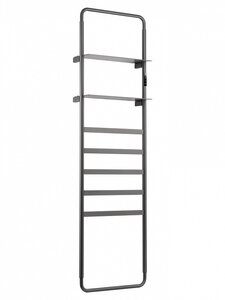 Изображение товара Полотенцесушитель электрический Wonzon & Woghand Dusseldorf WW-A205-GM, ширина 50 см, высота 160 см, диммер справа, с полками, темный графит