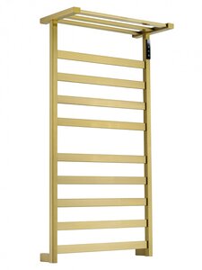 Изображение товара Электрический полотенцесушитель Wonzon & Woghand Frankfurt 90 см золото с полкой