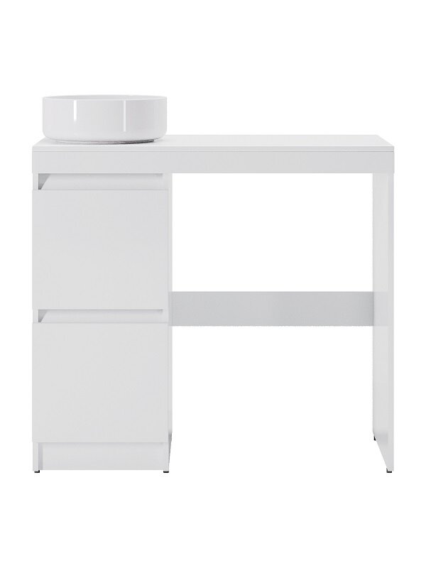 Изображение товара Тумба с раковиной для ванной 100 см Orange Sistema STM-100TUW, белая, напольная