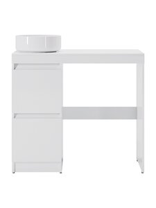 Изображение товара Тумба с раковиной Orange Sistema STM-100TUW+B09-360W, 100 см, под стиральную машину, напольная, белая