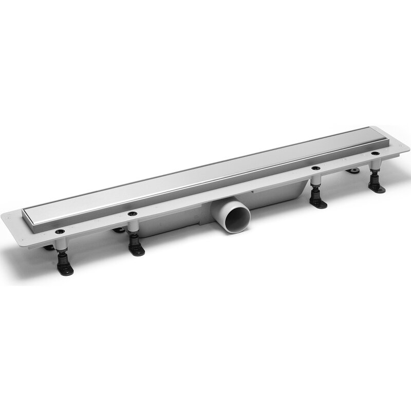 Изображение товара Дренажный канал PlastBrno Design 4 SZA4550 55 см с решеткой под плитку хром