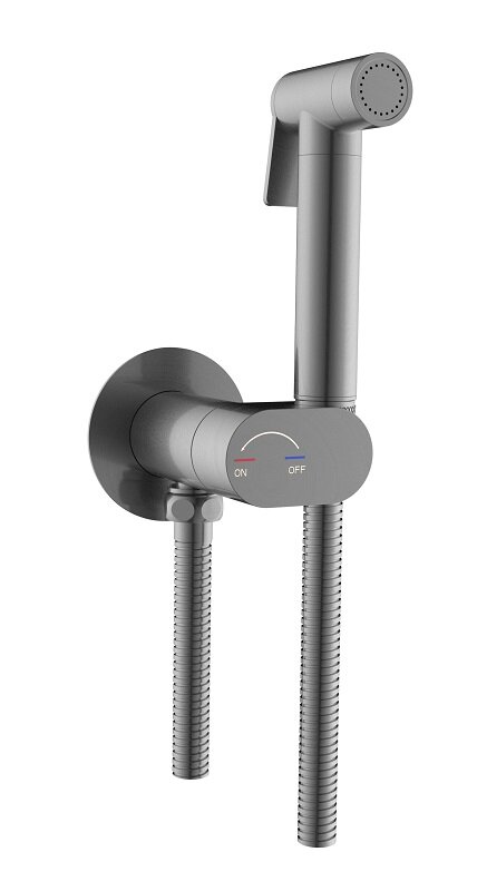 Изображение товара Гигиенический душ RGW Shower Panels SP-213Gr 581408213-11 со смесителем, оружейная сталь