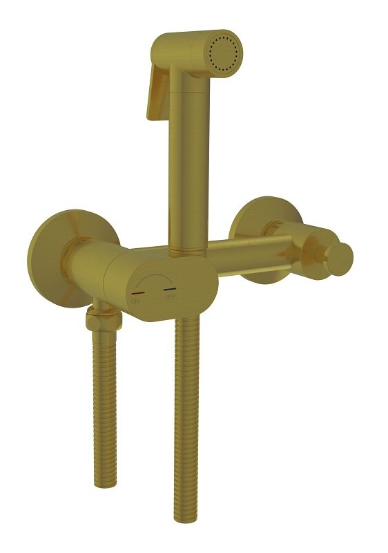 Изображение товара Гигиенический душ RGW Shower Panels SP-216Gb 581408216-06 со смесителем, золото brush