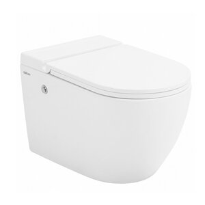 Изображение товара Подвесной унитаз Abber Bequem AC1108P, с импульсным смывом, крышка-сиденье микролифт, белый