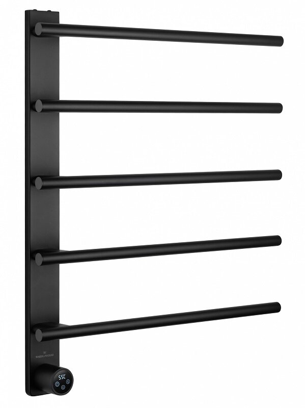 Изображение товара Электрический полотенцесушитель Wonzon & Woghand Nurnberg WW-AL345-MB, 50х60 см, черный матовый