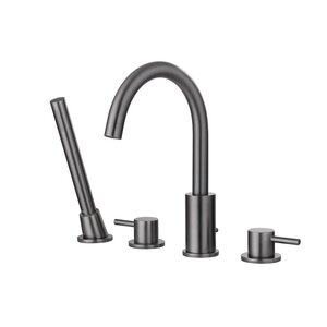 Изображение товара Смеситель Abber Wasser Kreis AF8113NG на борт ванны, PVD покрытие, цвет никель