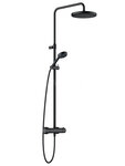 Душевая система Kludi Logo 6808239-00 Dual Shower System, с термостатом, черная матовая (выставочный образец, отсутствует упаковка) - фото 1 Душевая система Kludi Logo 6808239-00 Dual Shower System, с термостатом, черная матовая (выставочный образец, отсутствует упаковка) - фото 1