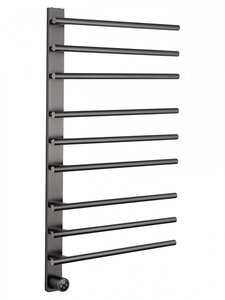 Изображение товара Полотенцесушитель электрический Wonzon & Woghand Nurnberg WW-AL349-GM, ширина 50 см, высота 90 см, диммер слева, темный графит PVD