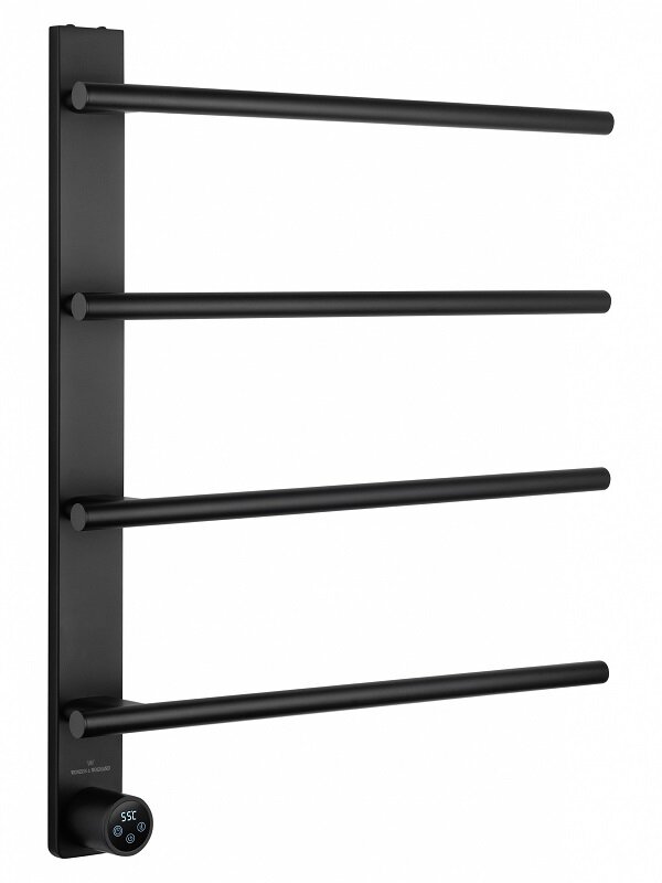 Изображение товара Электрический полотенцесушитель Wonzon & Woghand Nurnberg WW-AL344-MB 50x60 см черный матовый