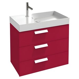 Изображение товара Тумба для раковины Jacob Delafon Rythmik EB1309-R3, 80 см, малиновый цвет, подвесная