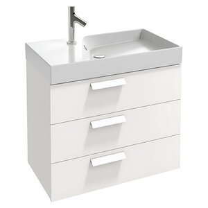 Изображение товара Тумба для раковины Jacob Delafon Rythmik EB1309-G1C 80 см белый бриллиант подвесная мебель