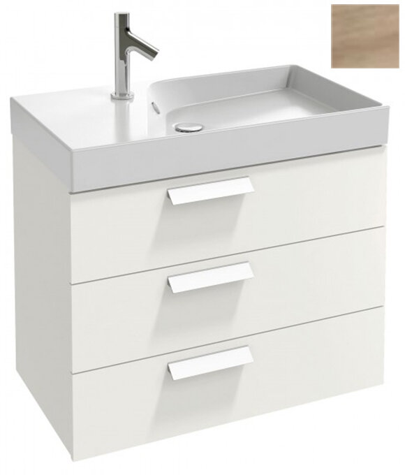 Изображение товара Тумба под раковину Jacob Delafon Rythmik 80 см коричневая подвесная