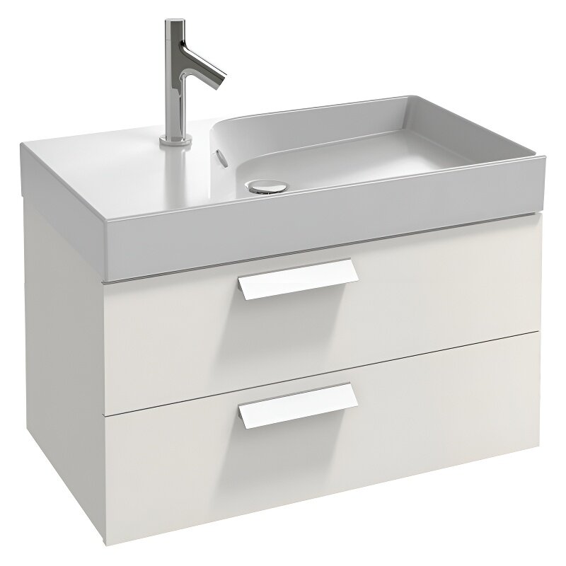 Изображение товара Тумба под раковину Jacob Delafon Rythmik EB1302-G1C 80 см подвесная белая