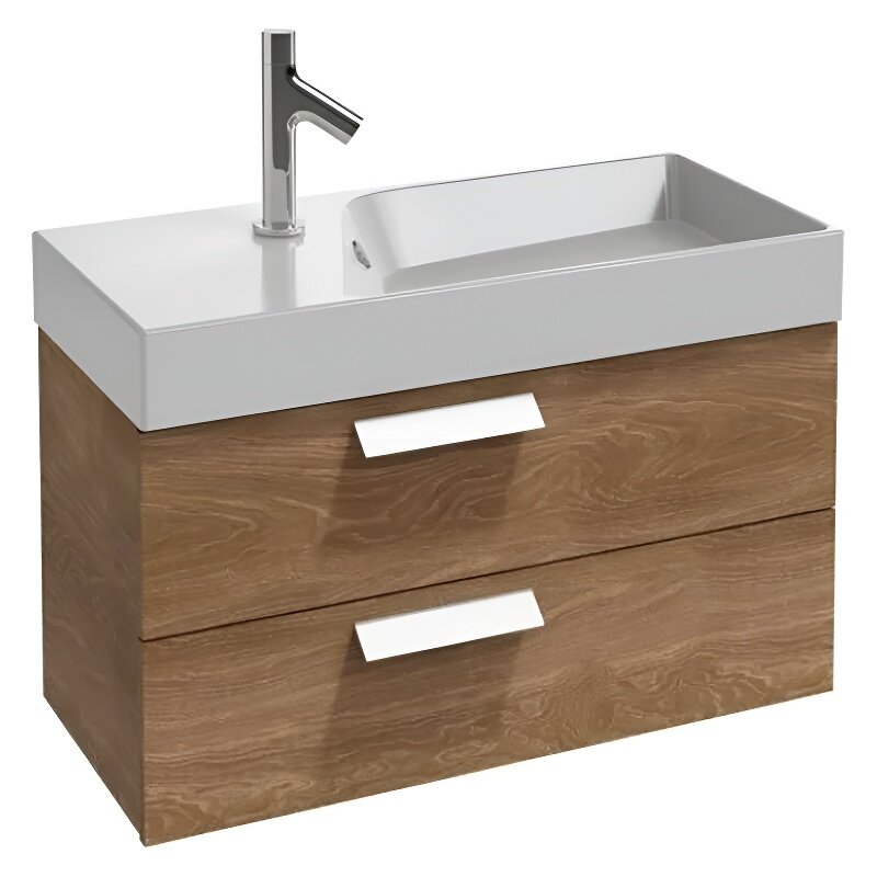 Изображение товара Тумба под раковину Jacob Delafon Rythmik EB1302-E10 80 см подвесная коричневая