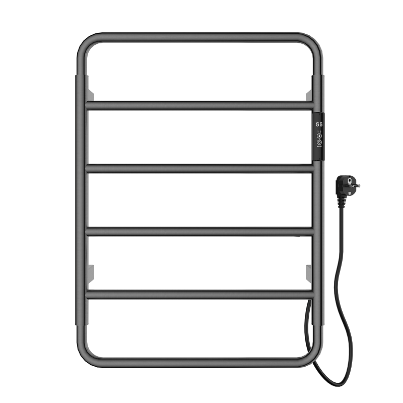 Изображение товара Электрический полотенцесушитель Wonzon & Woghand WW-AL201-GM 50 см темный графит нержавеющая сталь