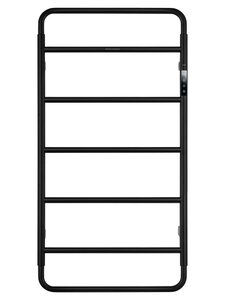 Изображение товара Полотенцесушитель электрический Wonzon & Woghand Wismar WW-AL202-MB, ширина 50 см, высота 90 см, диммер справа, черный матовый