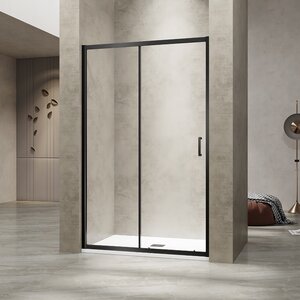 Изображение товара Душевая дверь в нишу RGW Passage PA-114-B 030811412-14, 120 см, стекло прозрачное, профиль черный