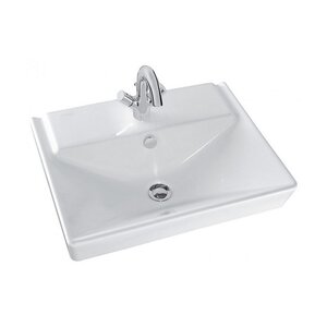 Изображение товара Раковина Jacob Delafon Reve E4802-00, 60 см, белая, прямоугольная, для ванной комнаты