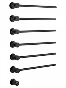 Изображение товара Электрический полотенцесушитель Wonzon & Woghand Baden WW-AL366-MB 55х80 см черный матовый