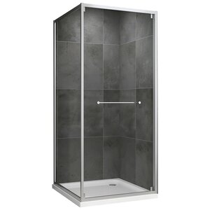 Изображение товара Душевой уголок Abber Schwarzer Diamant AG0A100, 100 х 100 см, стекло прозрачное, профиль хром