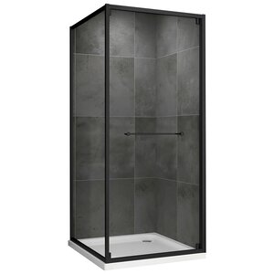 Изображение товара Душевой уголок Abber Schwarzer Diamant AG0A090B, 90 х 90 см, стекло прозрачное, профиль черный