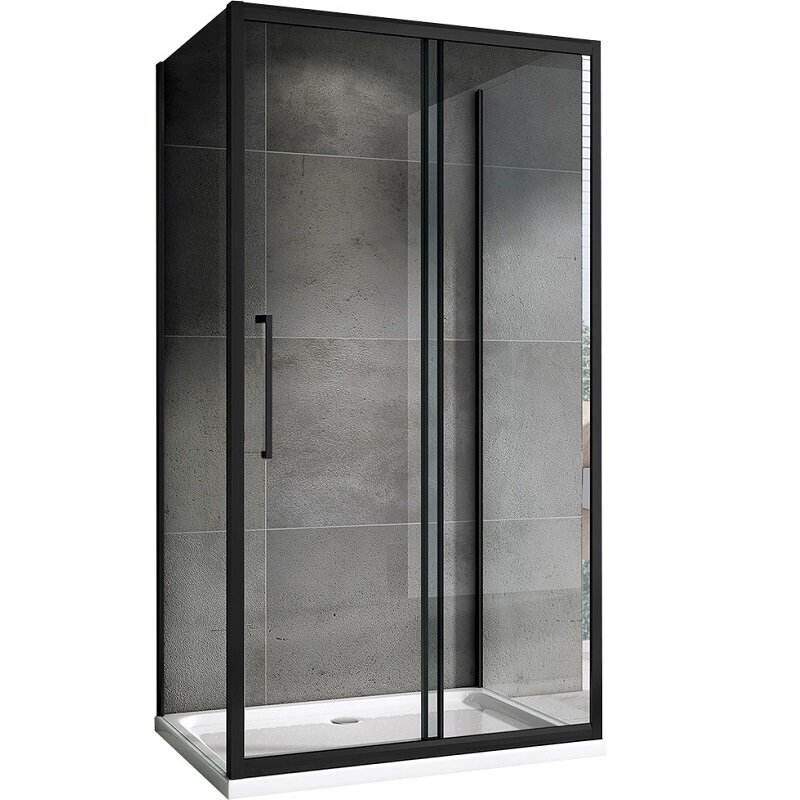 Изображение товара Душевой уголок Abber Schwarzer Diamant 160x90 см черный профиль