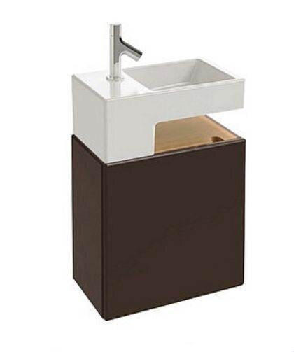 Изображение товара Тумба под раковину Jacob Delafon Terrace 50 см, коричневый лак, подвесная