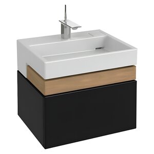 Изображение товара Тумба под раковину Jacob Delafon Terrace EB1185-274, 60 см, подвесная, цвет черный лак