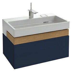 Изображение товара Тумба под раковину Jacob Delafon Terrace EB1186-G98, 80 см, подвесная, цвет синий бархат