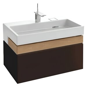 Изображение товара Тумба под раковину Jacob Delafon Terrace EB1186-N23, 80 см, подвесная, цвет коричневый лак