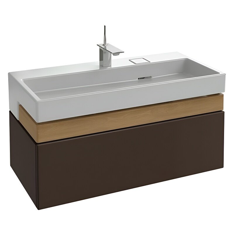 Изображение товара Тумба под раковину Jacob Delafon Terrace EB1187-N23 100 см подвесная коричневая лак