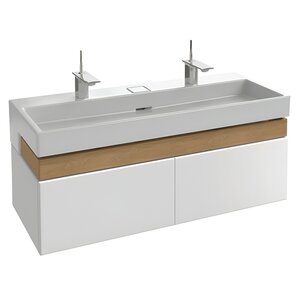 Изображение товара Подвесная тумба Jacob Delafon Terrace 120 см белый лак стойкая мебель для ванной