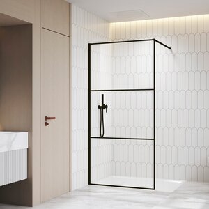 Изображение товара Душевая стенка RGW WA-09B 06100912-14 120x200 см без дверей черный профиль