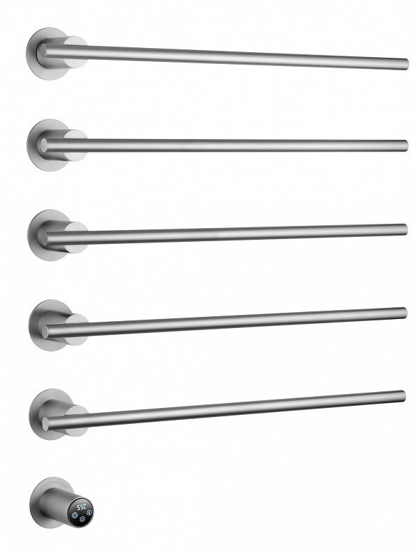 Изображение товара Электрический полотенцесушитель Wonzon & Woghand Dortmund 70 Вт 5 перекладин Изображение товара Электрический полотенцесушитель Wonzon & Woghand Dortmund 70 Вт 5 перекладин