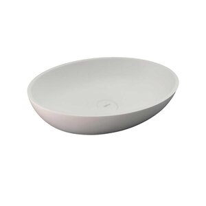 Изображение товара Раковина Abber Stein AS2635, 55 см, искусственный камень, накладная, белая матовая