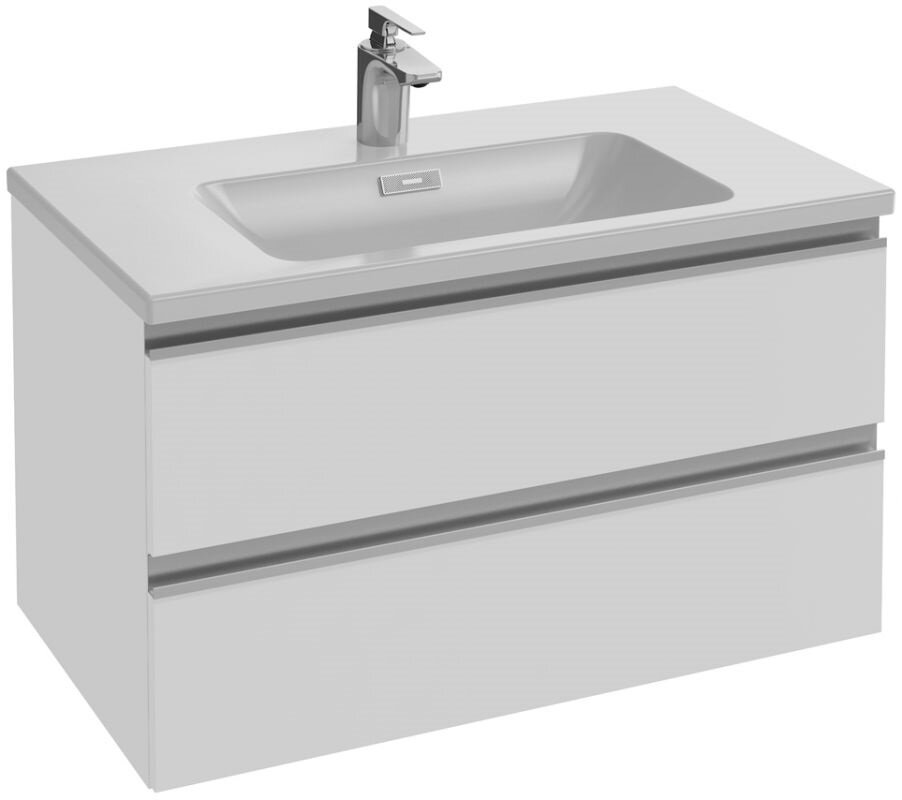 Изображение товара Тумба под раковину Jacob Delafon Vox 80 см, EB2028-RA-N18, цвет - белый блестящий