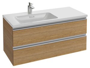 Изображение товара Тумба под раковину Jacob Delafon Vox 100 см, EB2025-RA-E16, ореховое дерево, левосторонняя