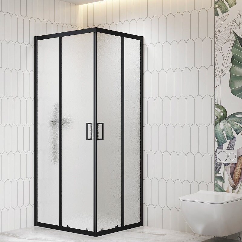 Изображение товара Душевой уголок RGW Classic CL-36B 90x90 см с матовым стеклом Cora и черным профилем Изображение товара Душевой уголок RGW Classic CL-36B 90x90 см с матовым стеклом Cora и черным профилем