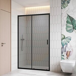 Изображение товара Душевая дверь RGW Classic CL-13B, 06091312-34, 120 см, раздвижная, стекло тонированное, профиль черный