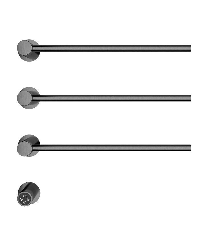 Изображение товара Электрический полотенцесушитель Wonzon & Woghand Hamburg WW-AL313-GM 45х60 см темный графит