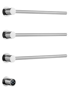 Изображение товара Полотенцесушитель электрический Wonzon & Woghand Hamburg WW-AL313-CR, ширина 45 см, высота 60 см, диммер слева, хром