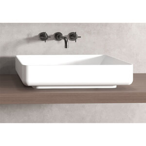 Изображение товара Раковина Abber Stein AS2629, 55 см, искусственный камень, накладная, белая матовая