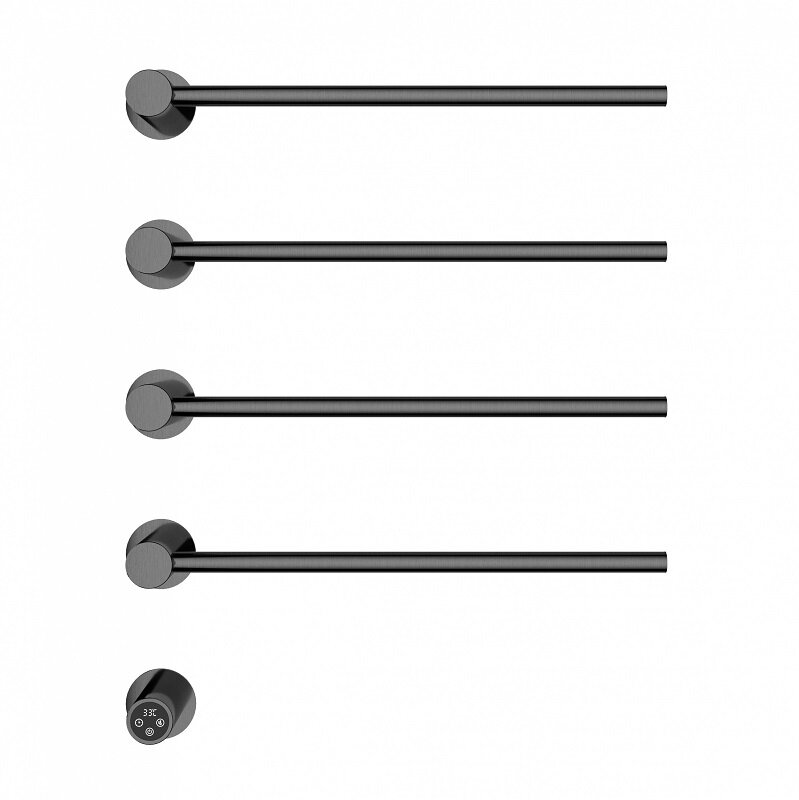 Изображение товара Электрический полотенцесушитель Wonzon & Woghand Hamburg WW-AL314-GM 45x70см, диффузор слева, темны