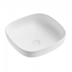 Изображение товара Раковина Abber Rechteck AC2217MW, 42 х 42 см, фарфор, накладная, белая матовая