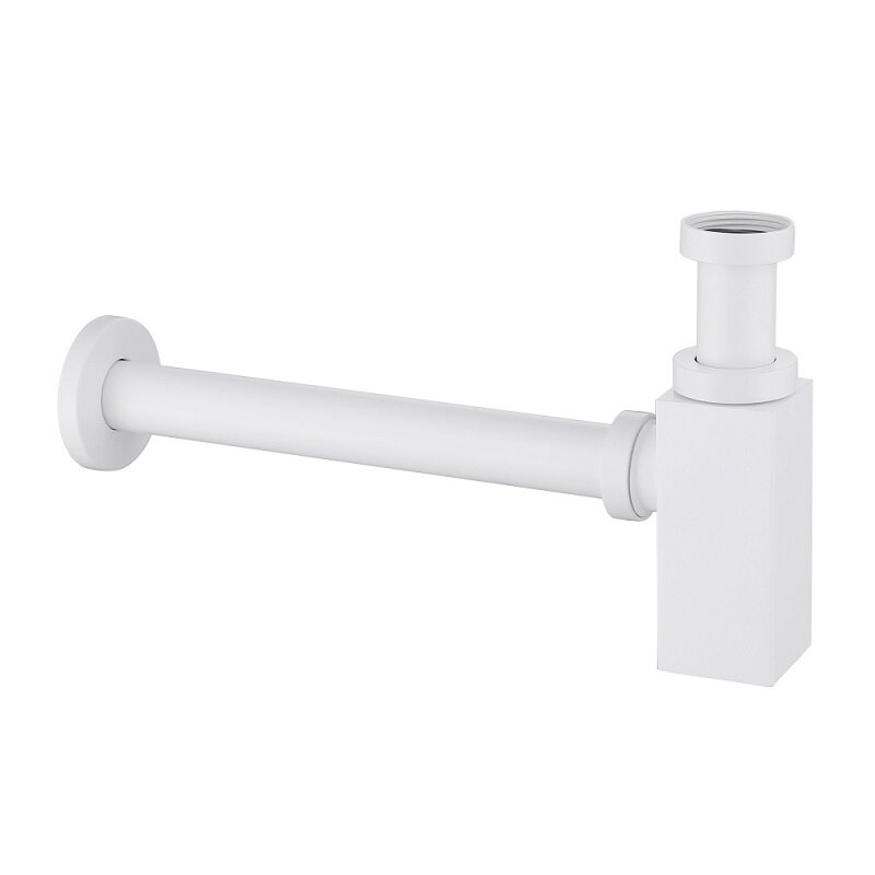 Изображение товара Сифон для раковины Abber AF0031W белый матовый латунь Германия