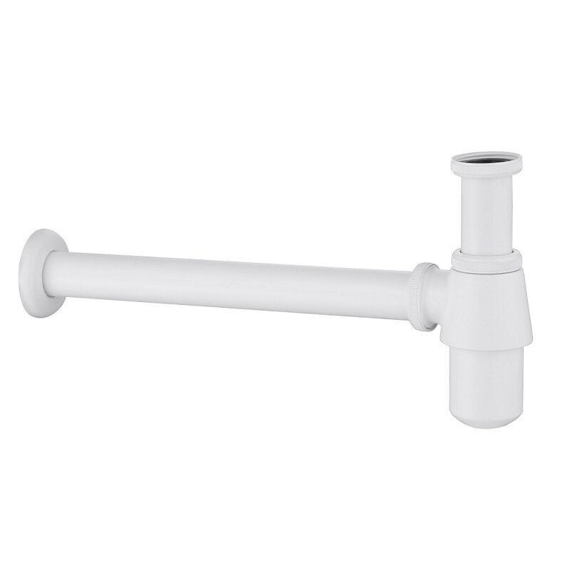 Изображение товара Сифон для раковины Abber AF0032W, латунь, белый матовый, Германия