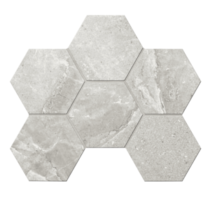 Изображение товара Мозаика Ametis Kailas Hexagon KA01 35075, 25 x 28.5 см, grey
